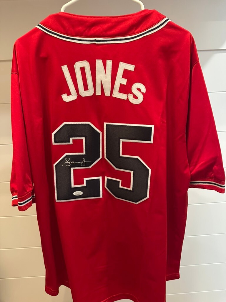 Andruw Jones Signed Atlanta Braves #25 Jersey JSA COA 2026 Hall of Fame