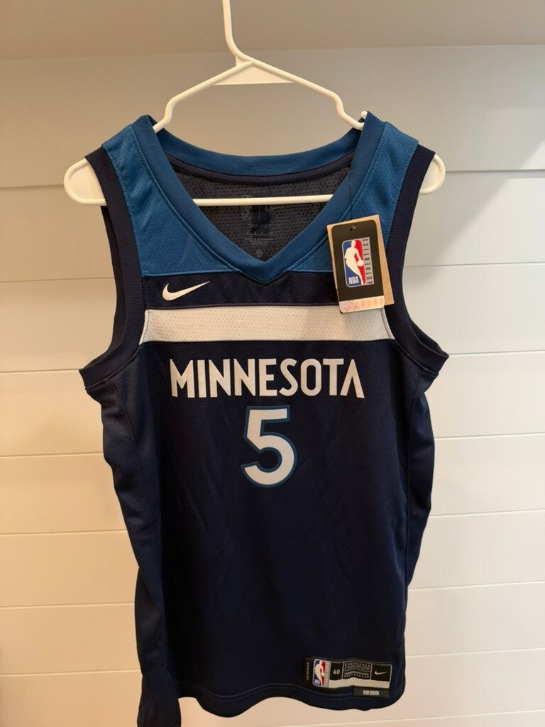 Anthony Edwards Timberwolves Nike Swingman Icon Jersey Men's Small 40 Navy NWT