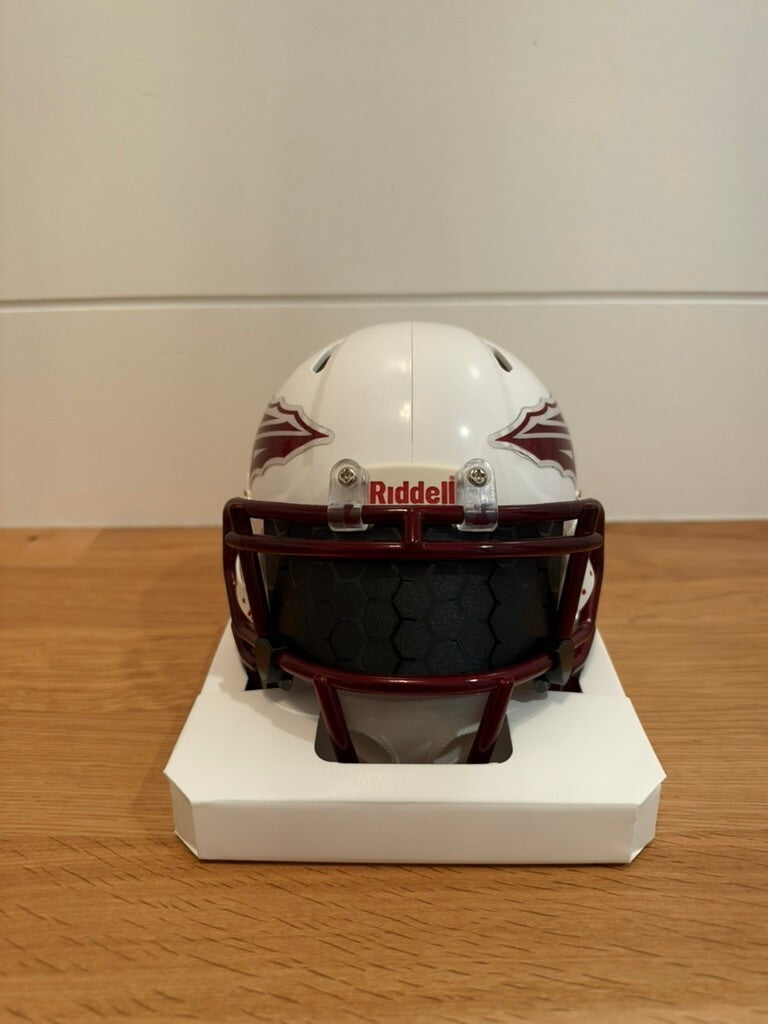 FSU Florida State Seminoles White Riddell Speed Mini Helmet Visor Unsigned