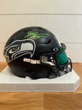 Brian Bosworth Signed Seahawks SpeedFlex MIDI Helmet Beckett Teal Visor