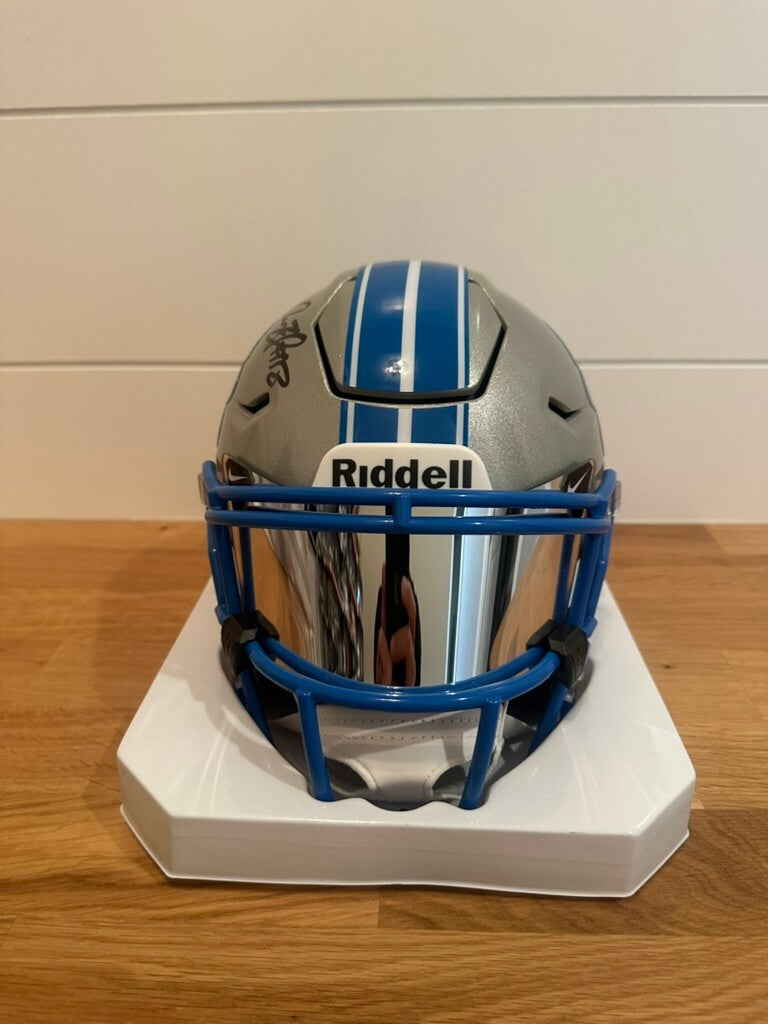 Isaac TeSlaa Signed Lions SpeedFlex MIDI Helmet Beckett Mirrored Visor