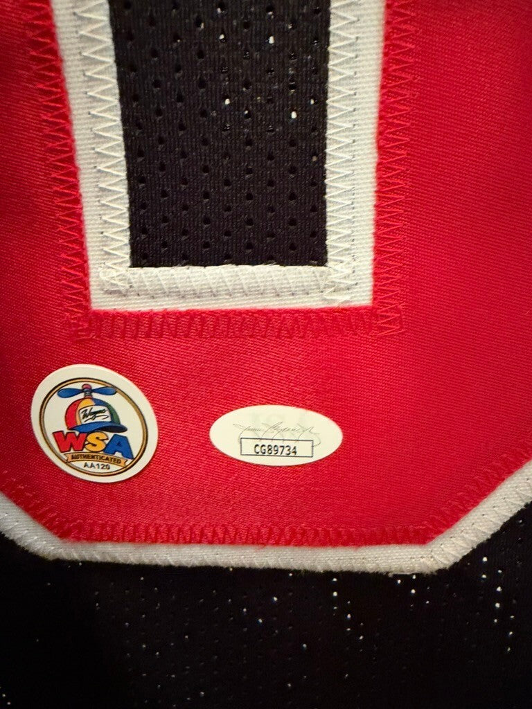Trevon Grimes Signed Ohio State Buckeyes #8 Black Custom Jersey JSA COA