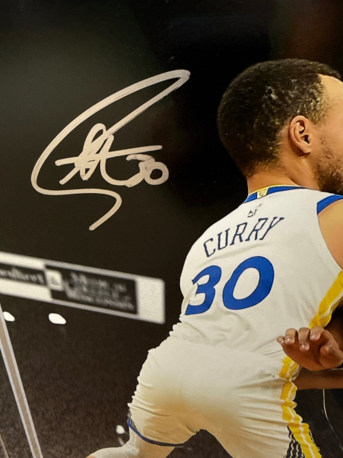 Stephen Curry Giannis Antetokounmpo Dual Signed 16x20 Framed Photo JSA USA SM