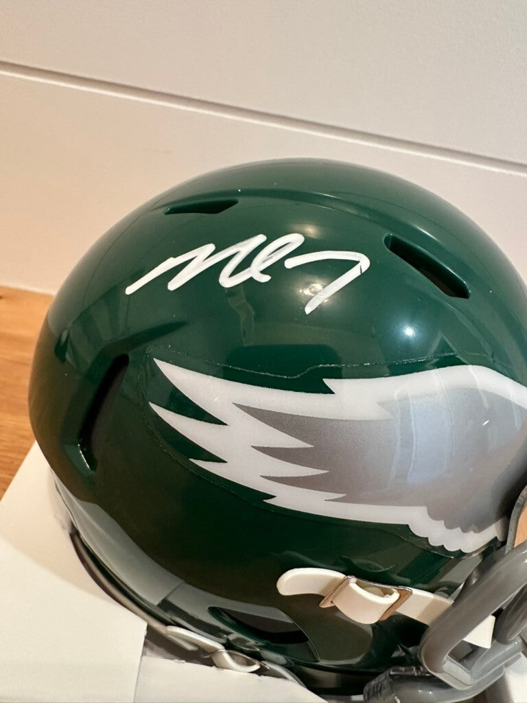 Michael Vick Signed Eagles Riddell Speed Mini Helmet JSA Witnessed WB615669