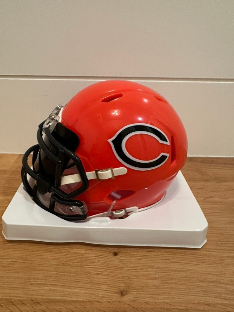 Charles Tillman Signed Chicago Bears Orange Riddell Mini Helmet Beckett