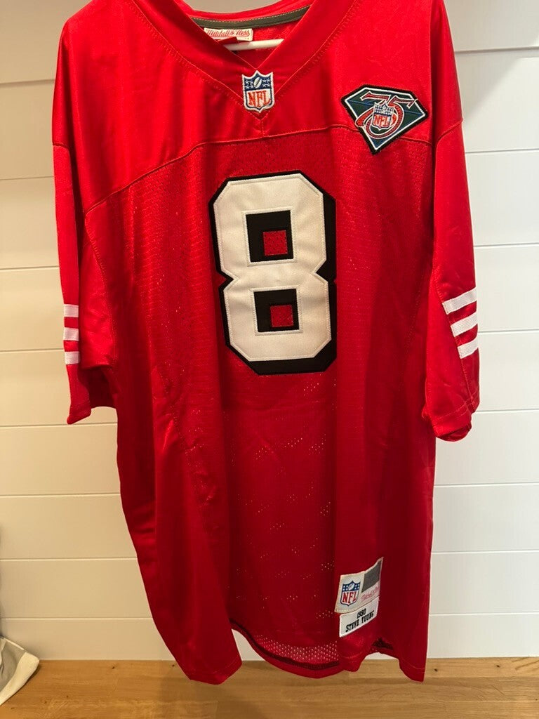 Mitchell & Ness NFL 1990 Steve Young #8 Replica Jersey Red XXXL