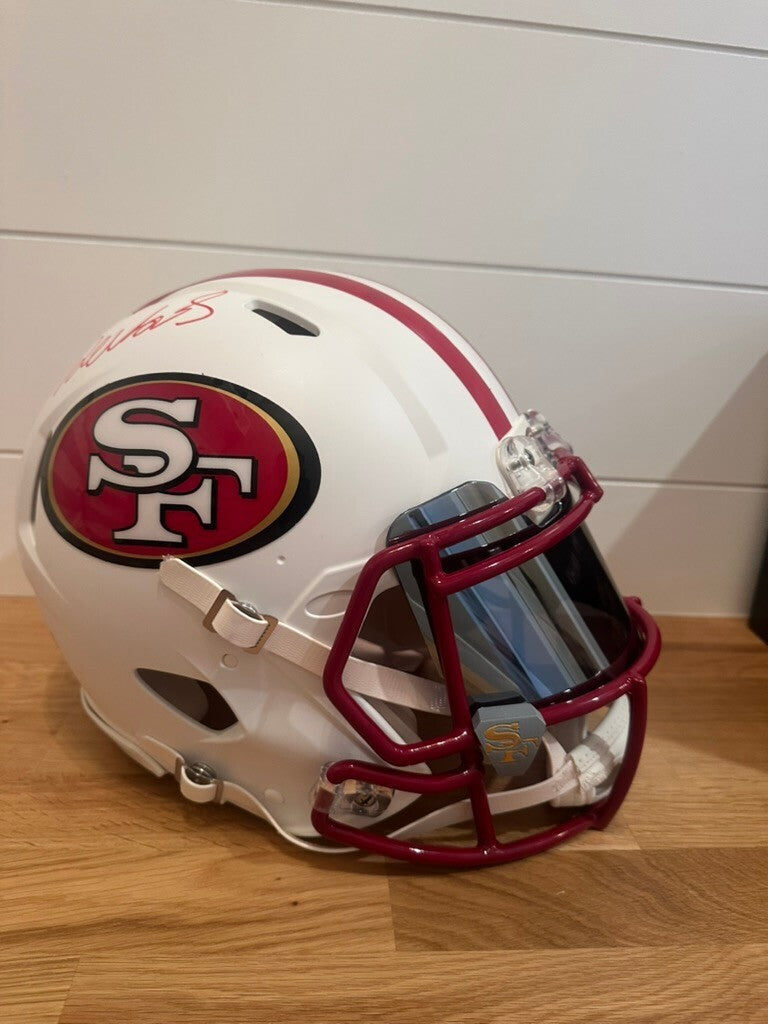 Deebo Samuel Signed 49ers Lunar Authentic Full Size Speed Helmet Fanatics