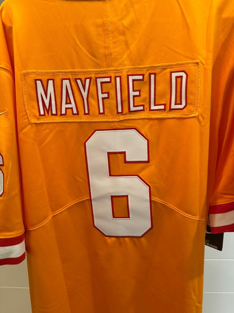 Nike NFL On Field Baker Mayfield #6 Orange Football Jersey Size L
