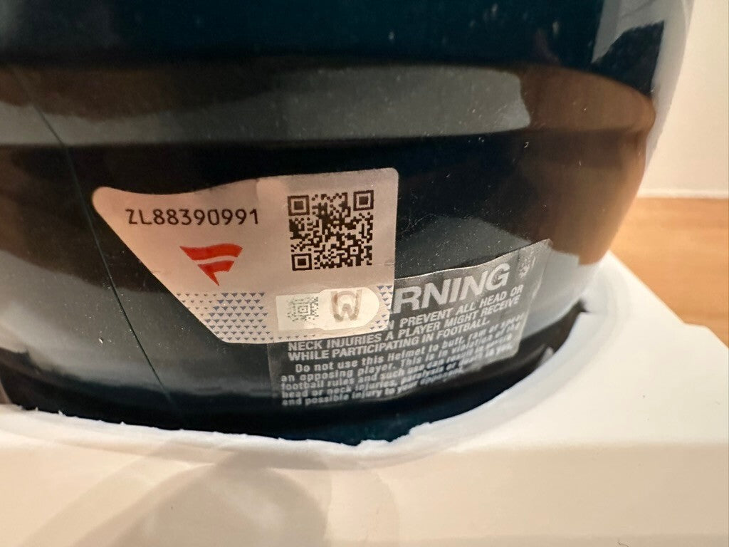 DeVonta Smith Signed Philadelphia Eagles Riddell Speed Mini Helmet Fanatics