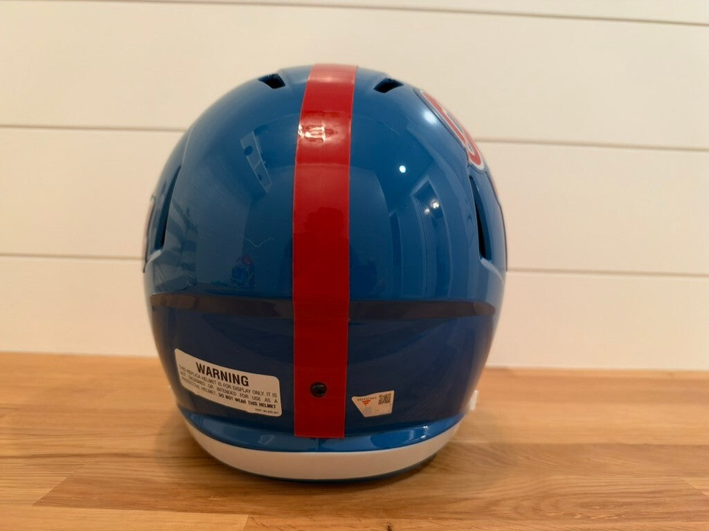 Jaxson Dart Signed Ole Miss Full Size Speed Replica Helmet Fanatics Red Visor