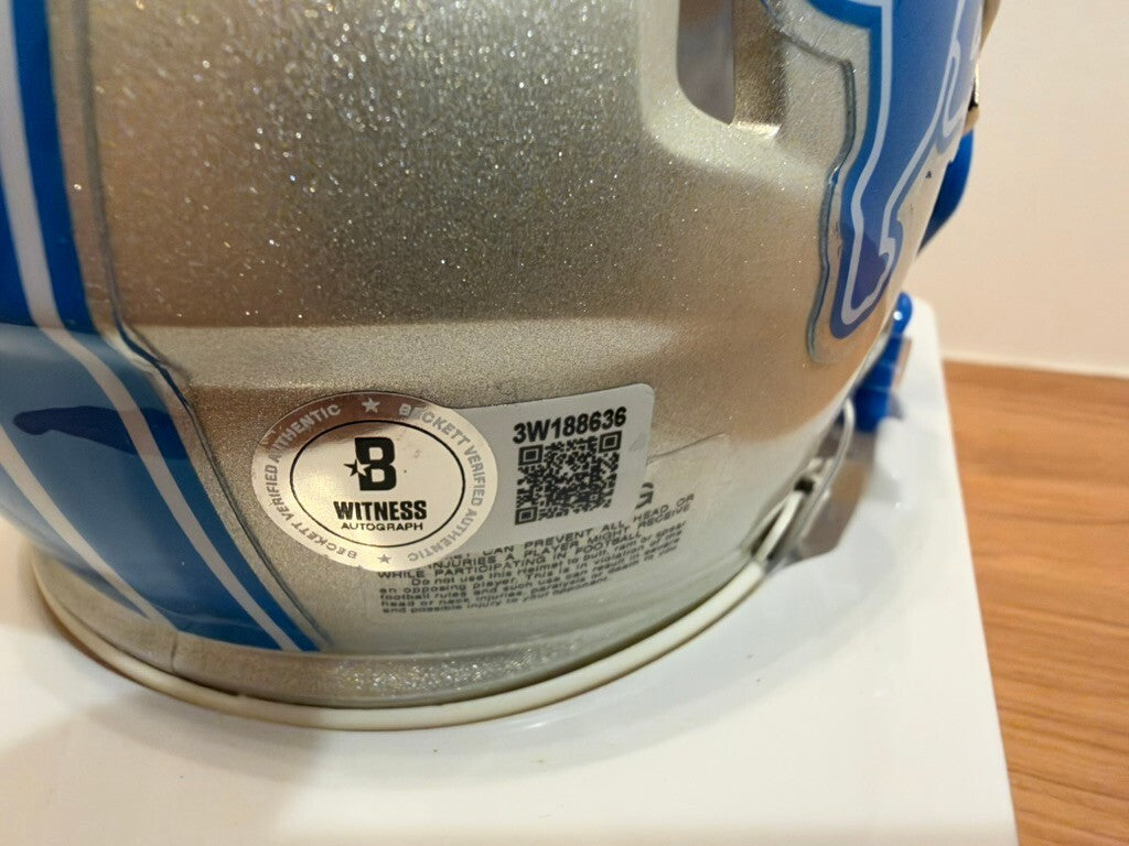Ndamukong Suh Signed Detroit Lions Speed Mini Helmet Beckett Custom Visor