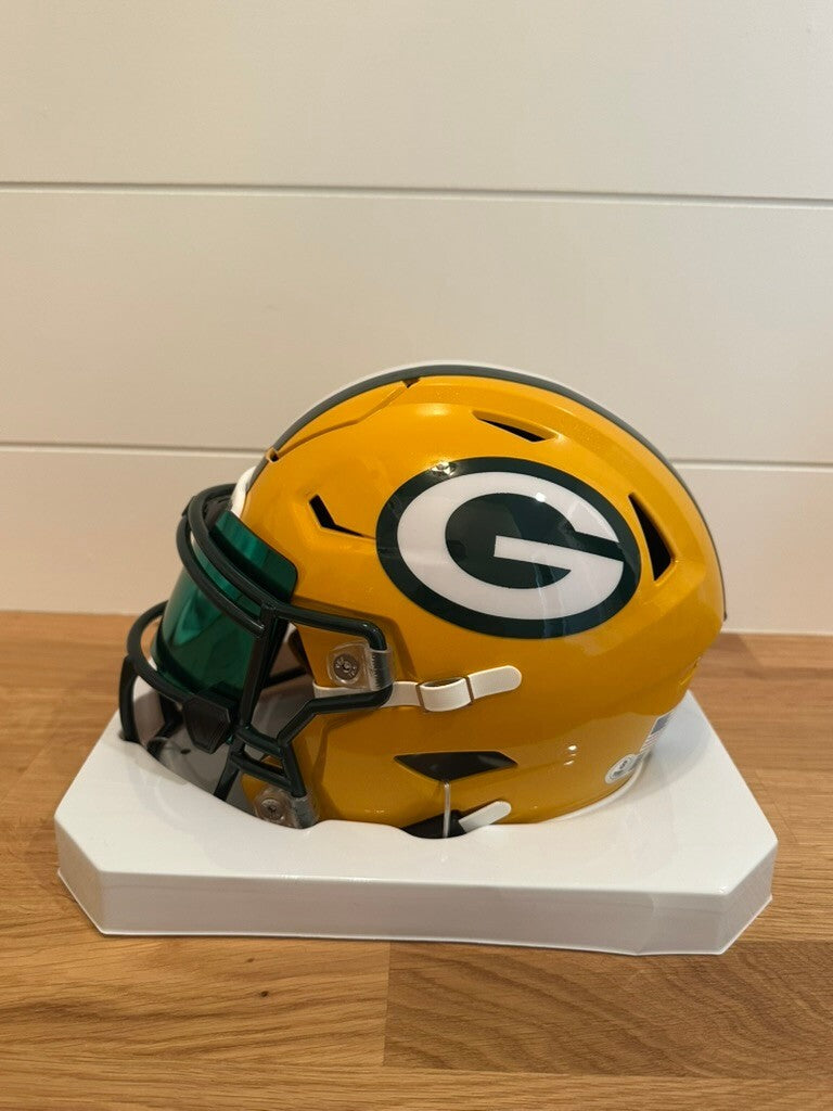 Jordan Love Signed Packers Riddell SpeedFlex MIDI Helmet Beckett Green Visor