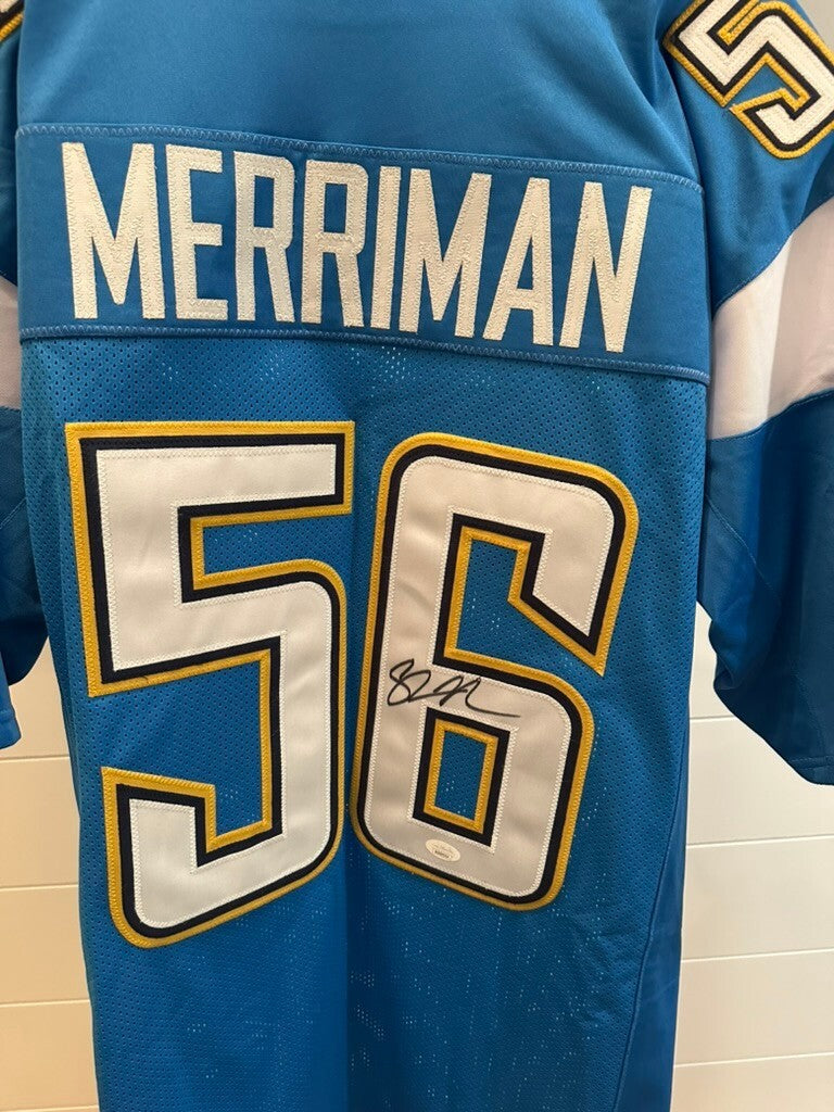 Shawne Merriman Signed San Diego Chargers #56 Jersey JSA COA Autographed