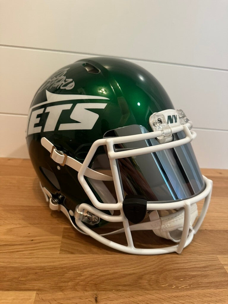 Breece Hall Braelon Allen Signed Jets Full Size Speed Authentic Helmet Fanatics