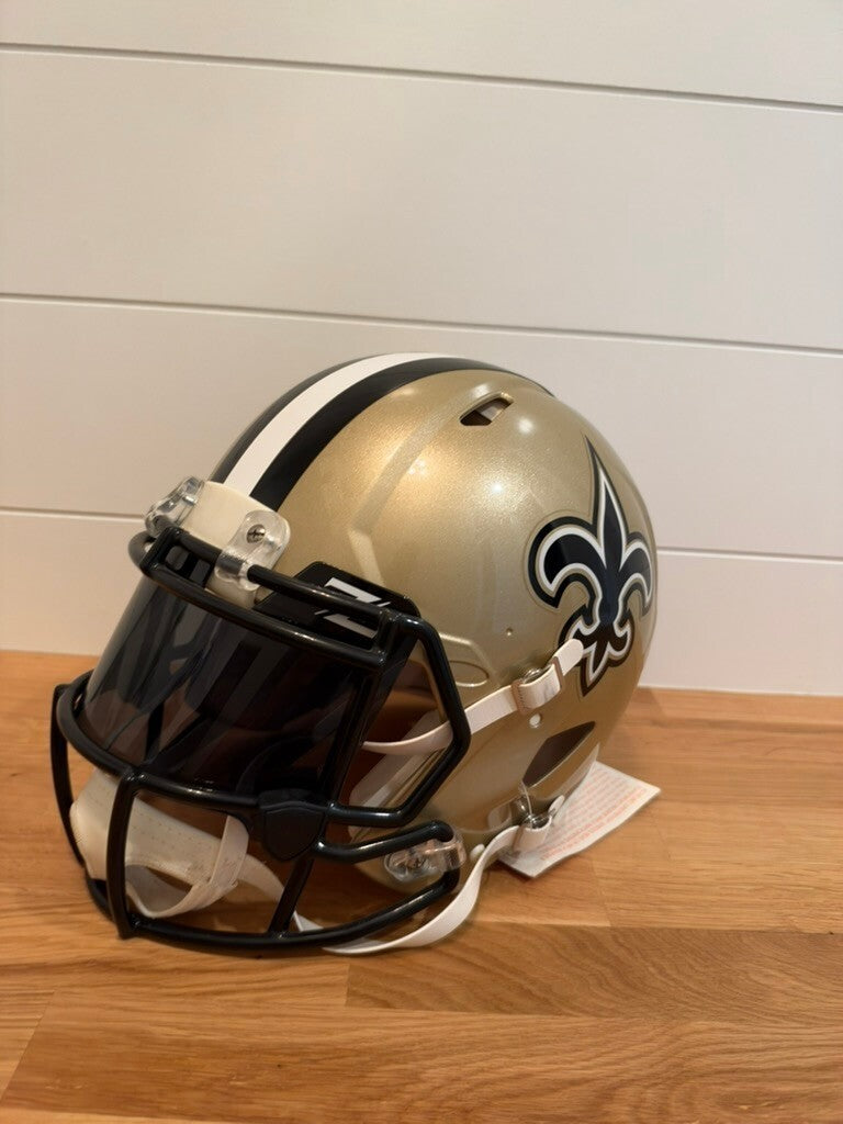 Michael Thomas Signed Saints Speed Authentic Full Size Helmet Visor JSA COA