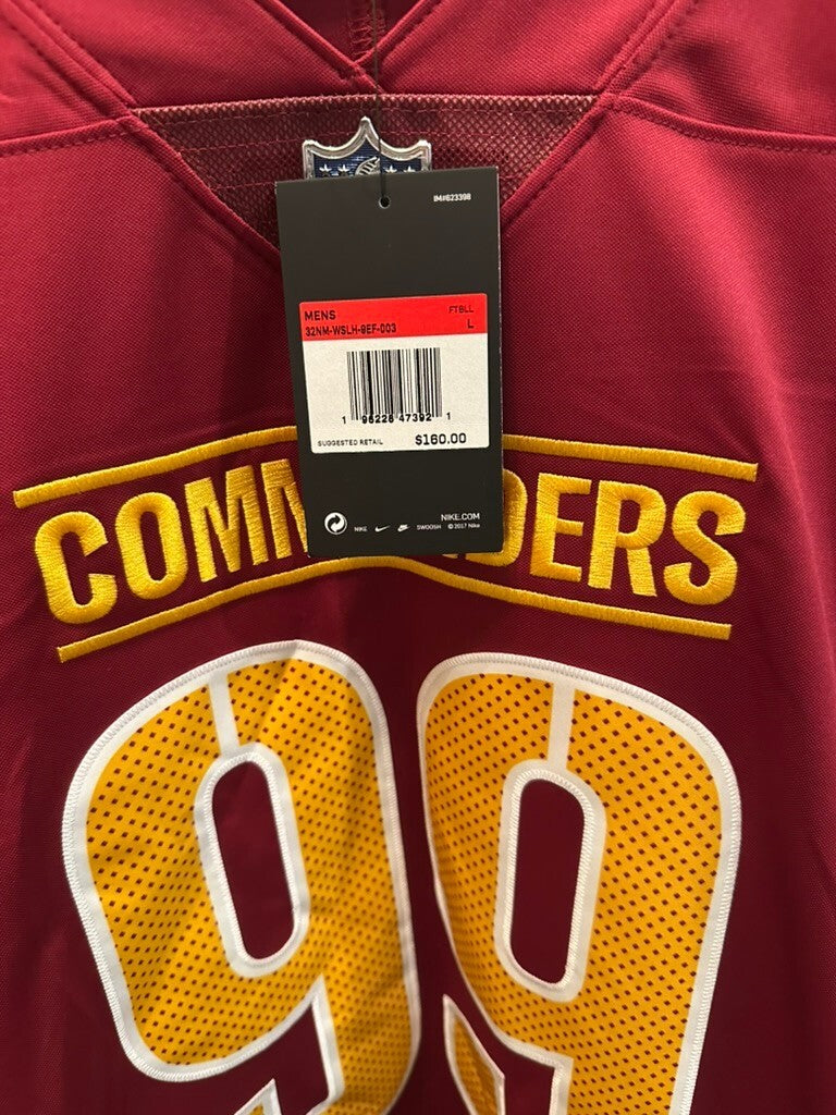Chase Young #99 Washington Commanders Nike Vapor Limited Jersey L NWT