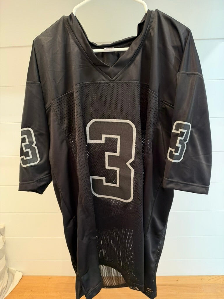 Jordan Addison Signed Black #3 Custom Football Jersey JSA Witnessed Vikings