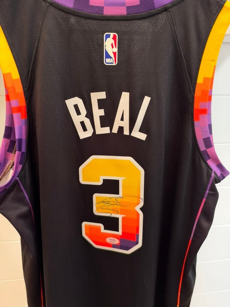 Bradley Beal Signed Phoenix Suns Jordan Swingman Jersey Black L 48 PSA
