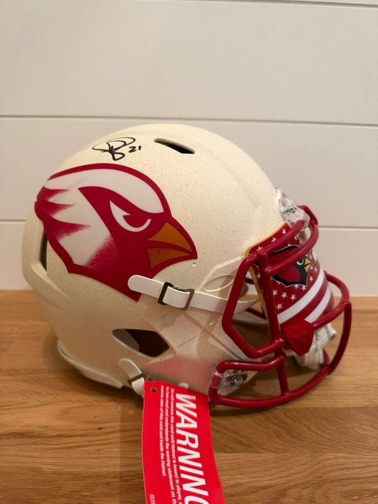 Patrick Peterson Signed Cardinals Rivalries Authentic Full Size Helmet Beckett