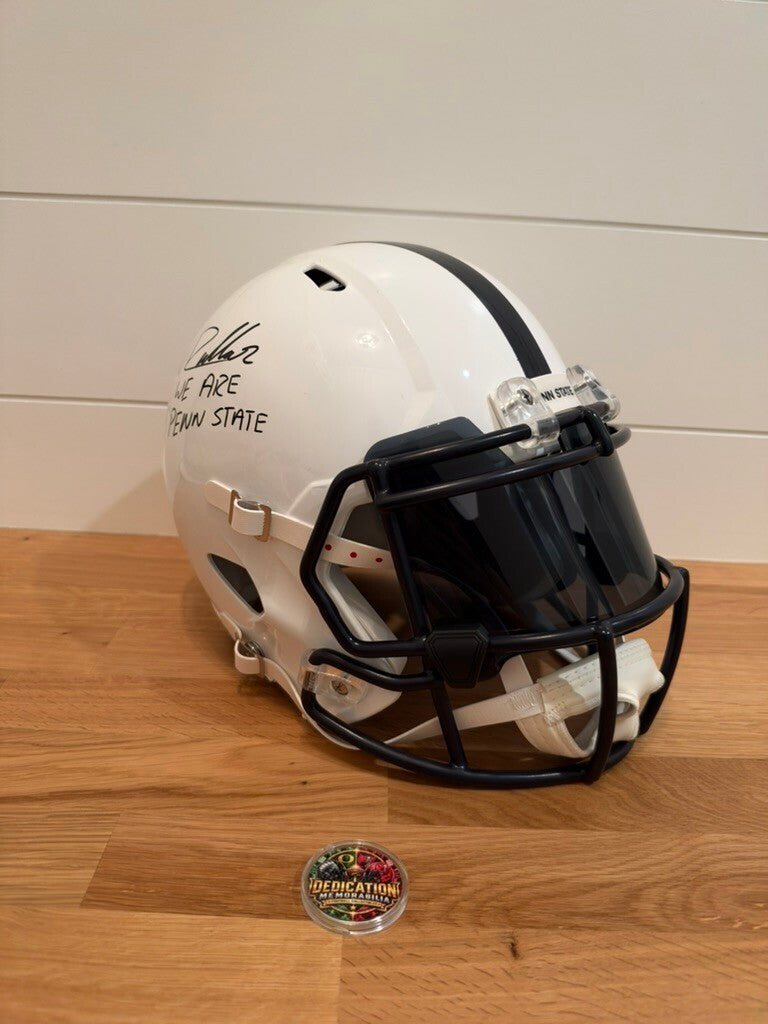 Drew Allar Signed Penn State Full Size Speed Replica Helmet JSA We Are PSU Visor