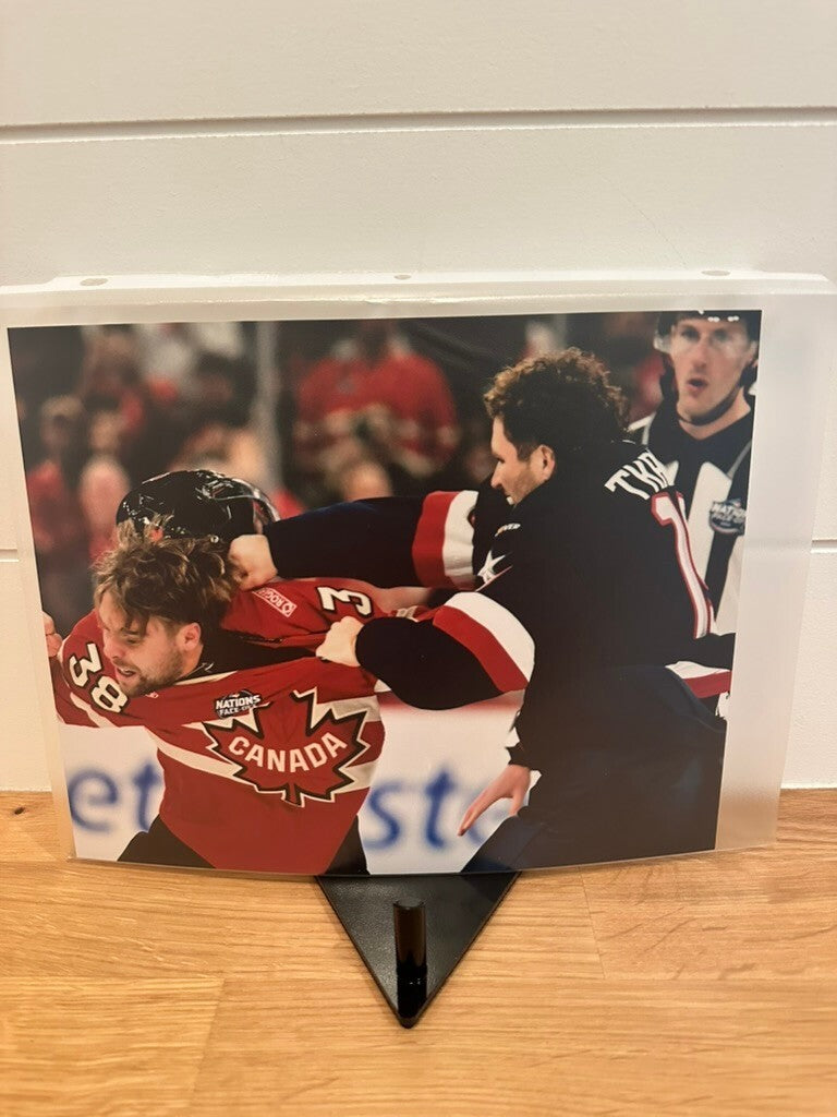 Matthew Tkachuk USA vs Canada Fight 8x10