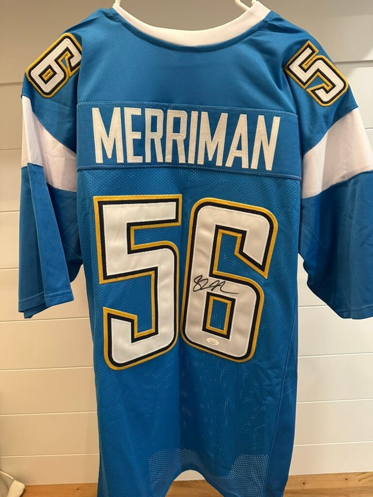 Shawne Merriman Signed San Diego Chargers #56 Jersey JSA COA Autographed
