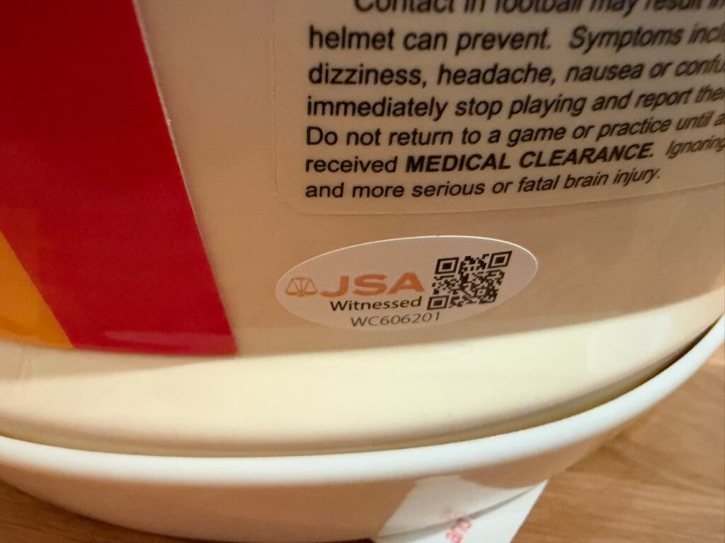 Andre Rison Signed Chiefs Retro Riddell Speed Authentic Full Size Helmet JSA