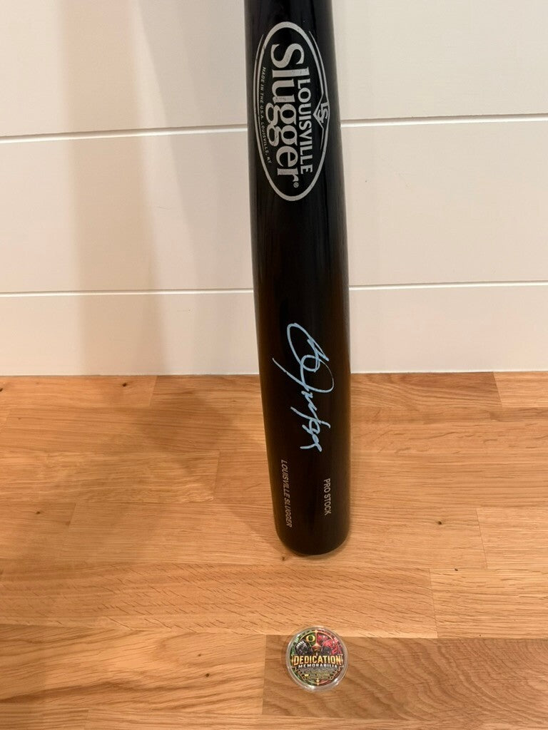 Bo Jackson Signed Louisville Slugger Black Pro Stock Bat JSA Witnessed With Case