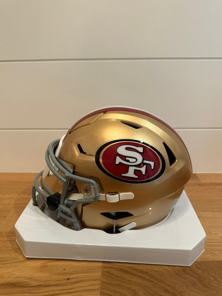 George Kittle Signed 49ers Riddell SpeedFlex MIDI Helmet Beckett Witness