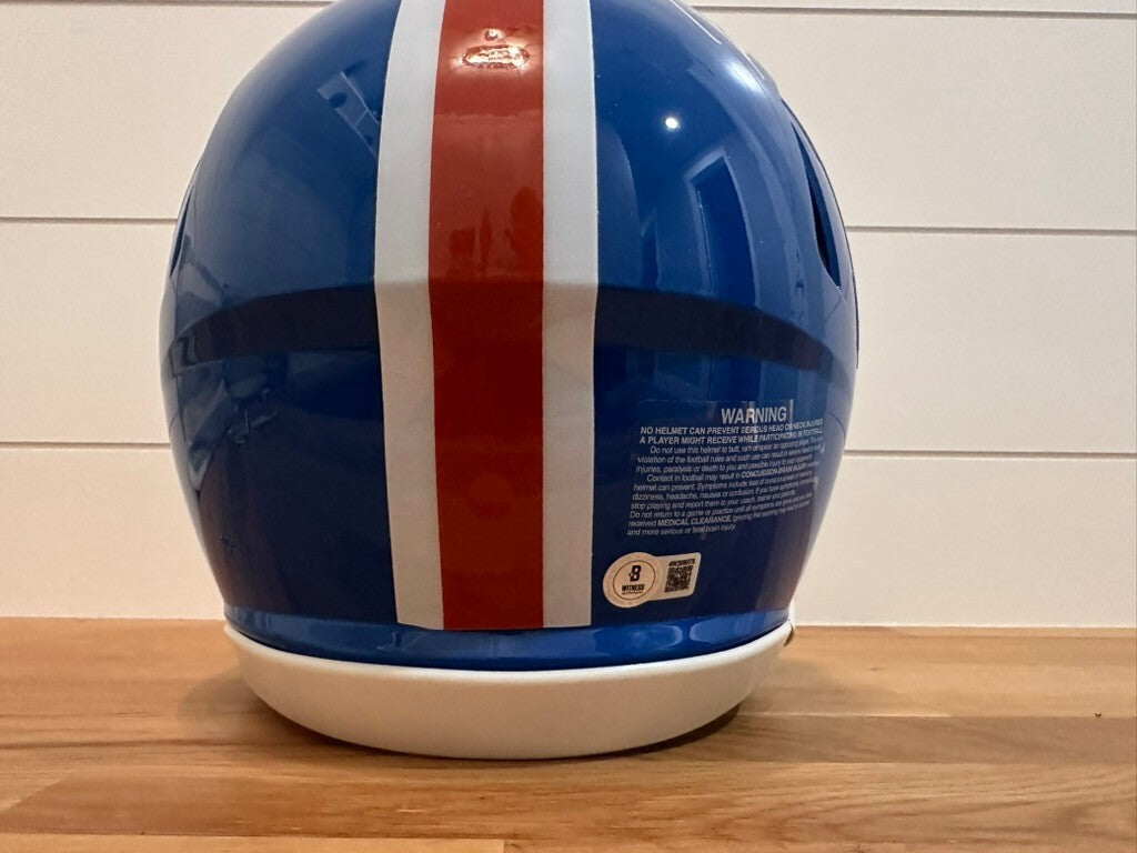 Patrick Surtain II Signed Broncos Throwback Full Size Authentic Helmet Beckett