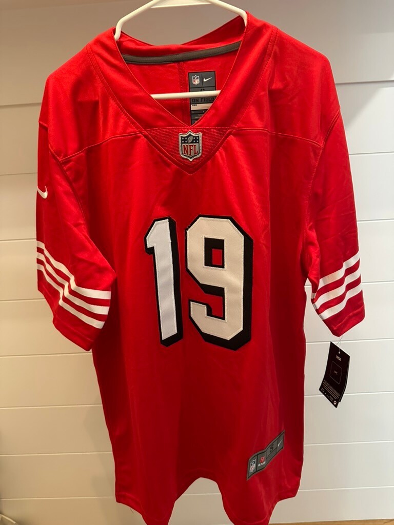 Nike NFL Onfield Red Football Jersey with Samuel 19