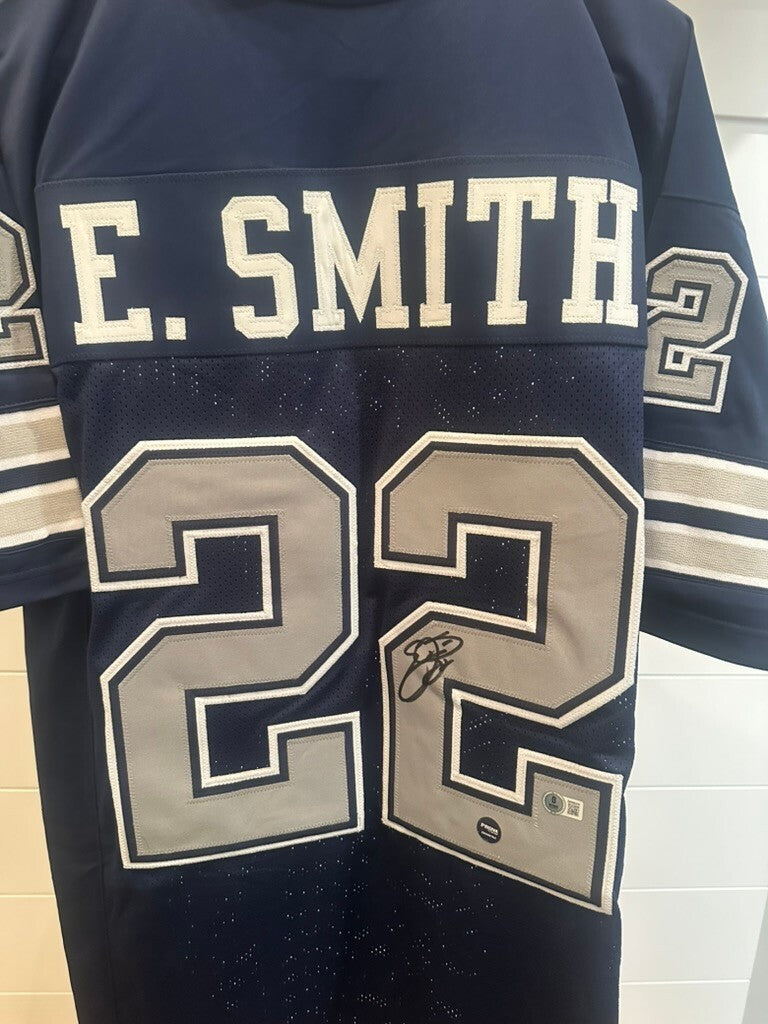 Emmitt Smith Signed Cowboys #22 Jersey Beckett