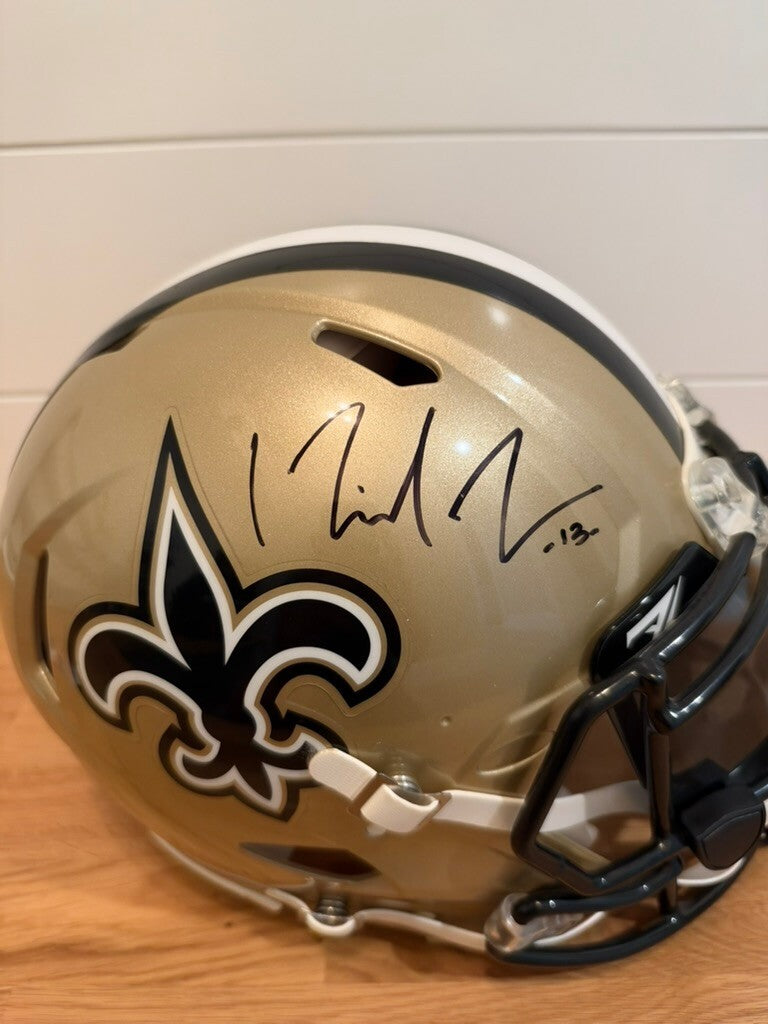 Michael Thomas Signed Saints Speed Authentic Full Size Helmet Visor JSA COA