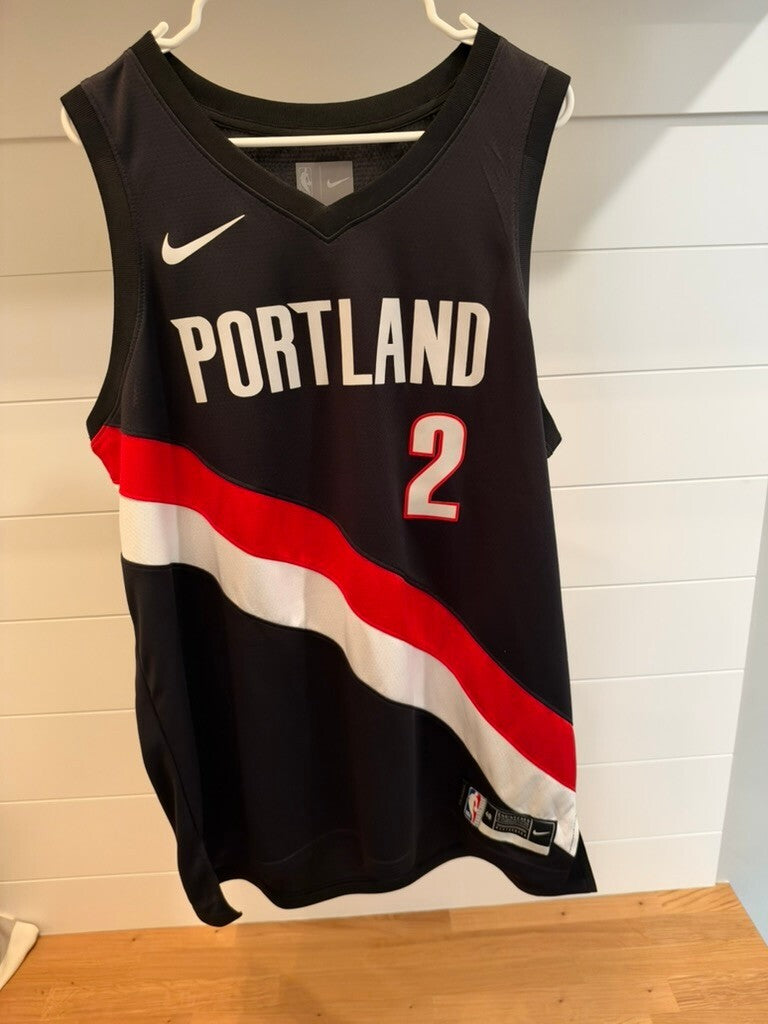 Caleb Love Portland Trail Blazers #2 Nike Dri-FIT Jersey Black Size 48 Large NWT