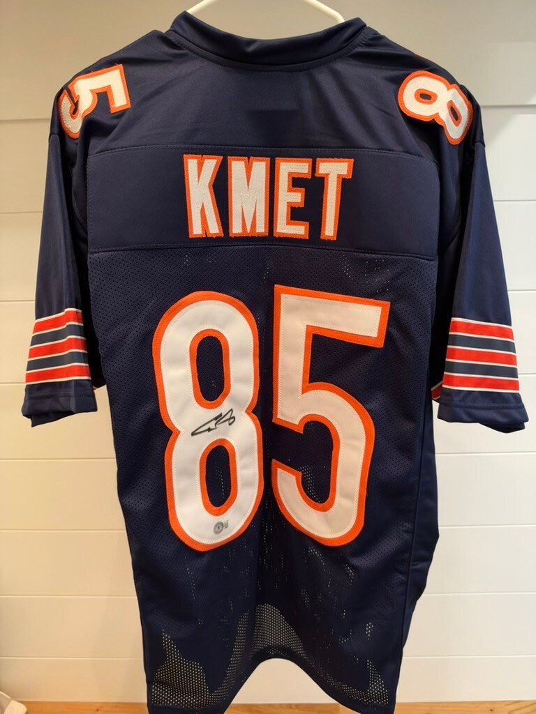 Cole Kmet Signed Chicago Bears Jersey Beckett COA