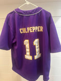 Daunte Culpepper Minnesota Vikings #11 Purple NFL Players Inc Baseball Jersey L