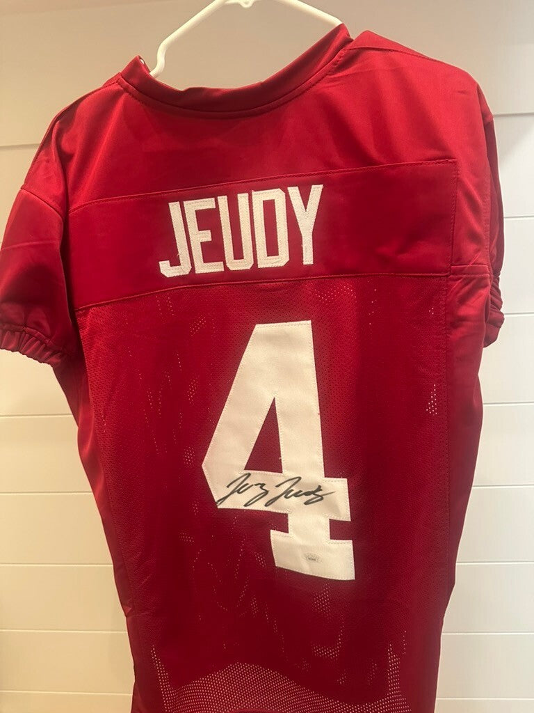 Jerry Jeudy Signed Alabama #4 Jersey JSA