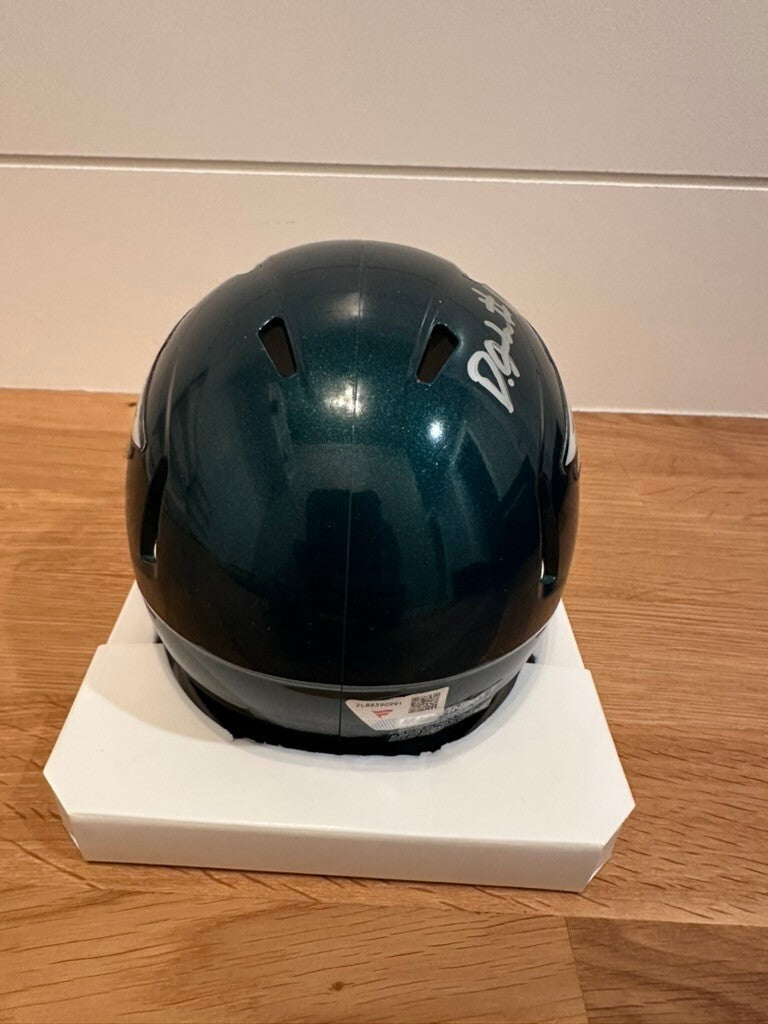 DeVonta Smith Signed Philadelphia Eagles Riddell Speed Mini Helmet Fanatics