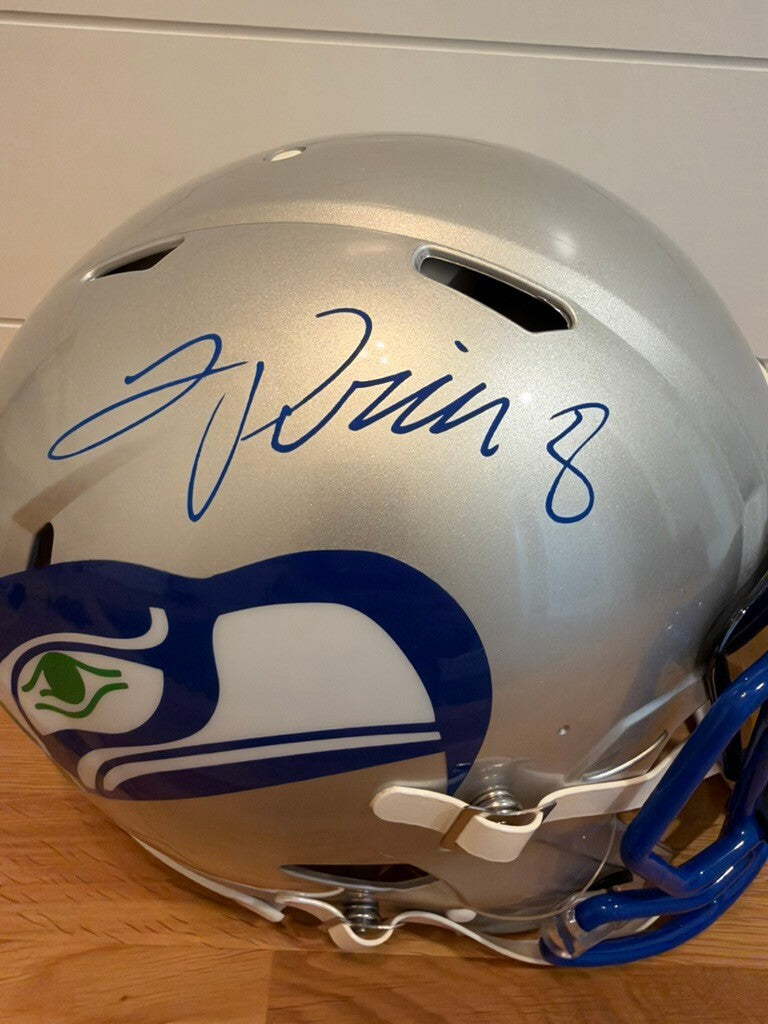 Jadarian Price Signed Seahawks Authentic Full Size Throwback Helmet Beckett