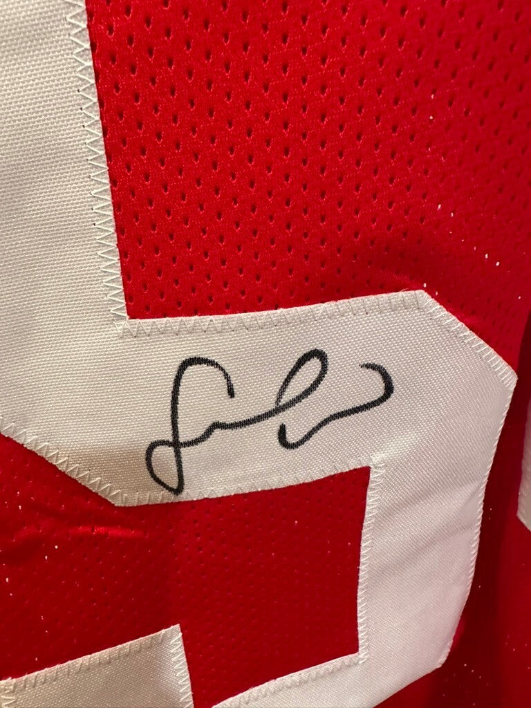 Fred Warner Signed San Francisco 49ers #54 Red Custom Jersey XL Beckett BAS