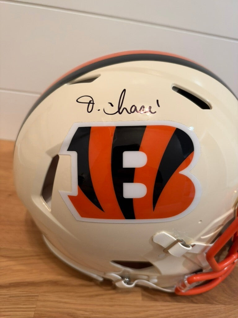 Ja’Marr Chase Signed Cincinnati Bengals Radtke Sports Certified Riddell Speed