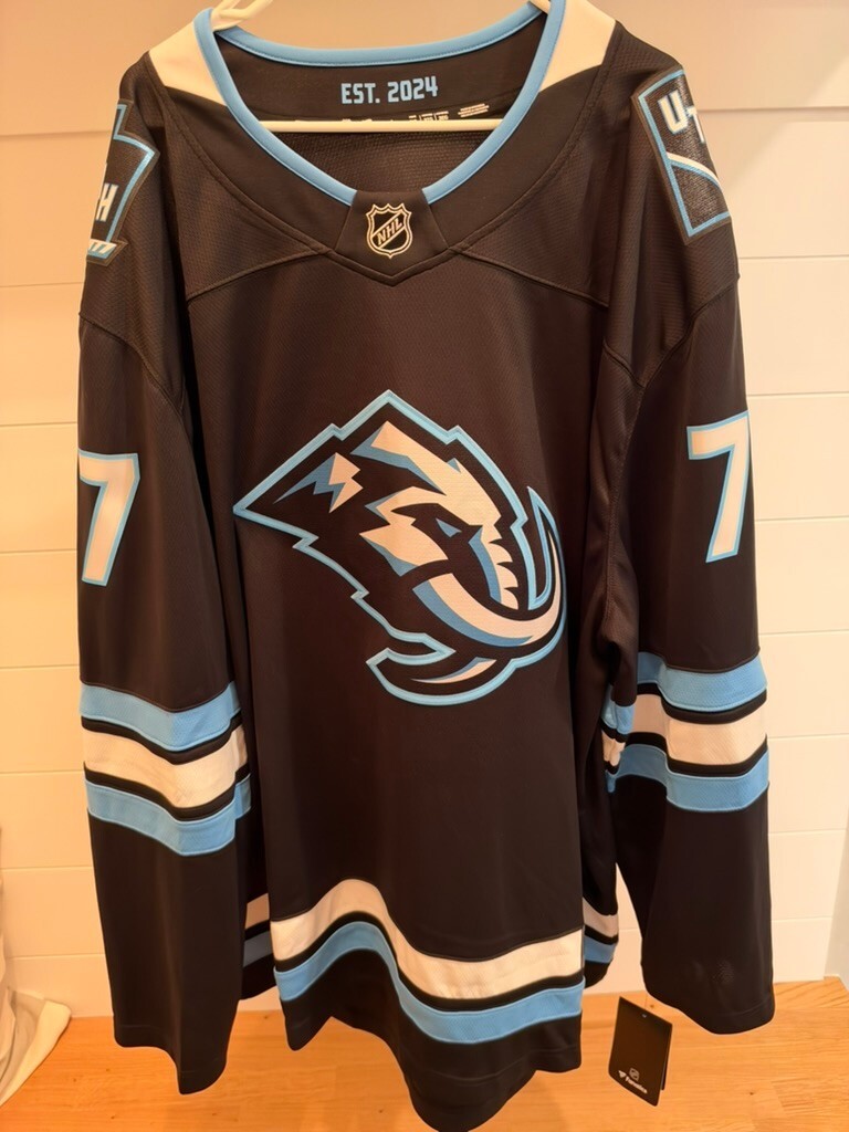 JJ Peterka Utah Mammoth #77 Fanatics Breakaway Jersey Black Men's 3XL NWT