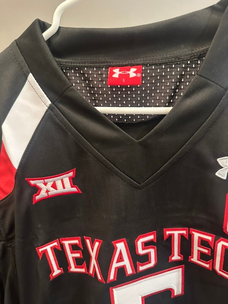 Patrick Mahomes II Texas Tech #5 Black Stitched Jersey – Large – New With Tags