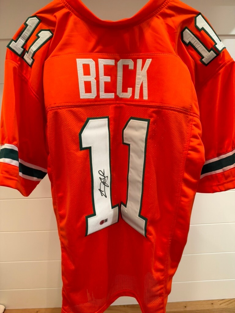 Carson Beck Signed Miami Hurricanes #11 Jersey BAS Witnessed COA