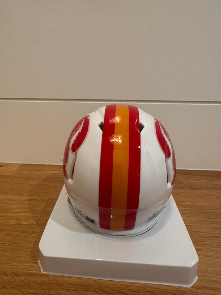 Steve Spurrier Signed Buccaneers Throwback Mini Helmet Metabilia Custom Visor