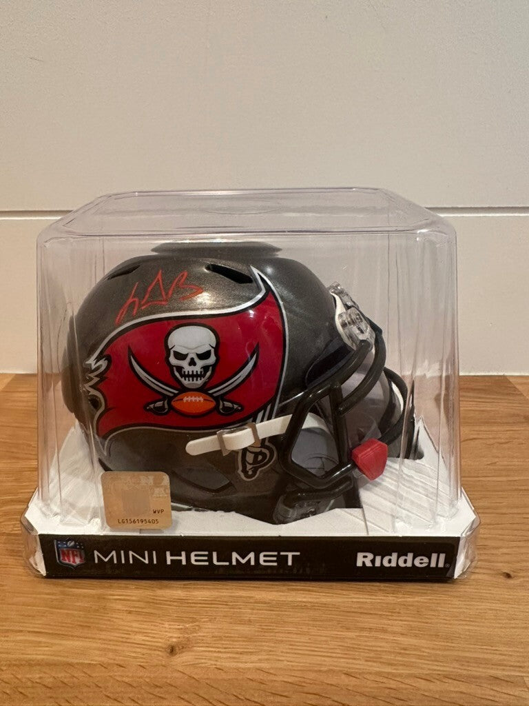 LeGarrette Blount Signed Buccaneers Speed Mini Helmet Leaf Custom Visor