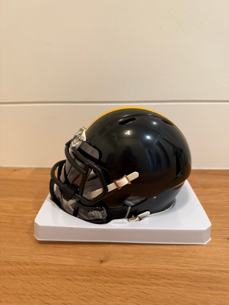 Joe Greene Signed Steelers Riddell Speed Mini Helmet HOF 87 Beckett BAS