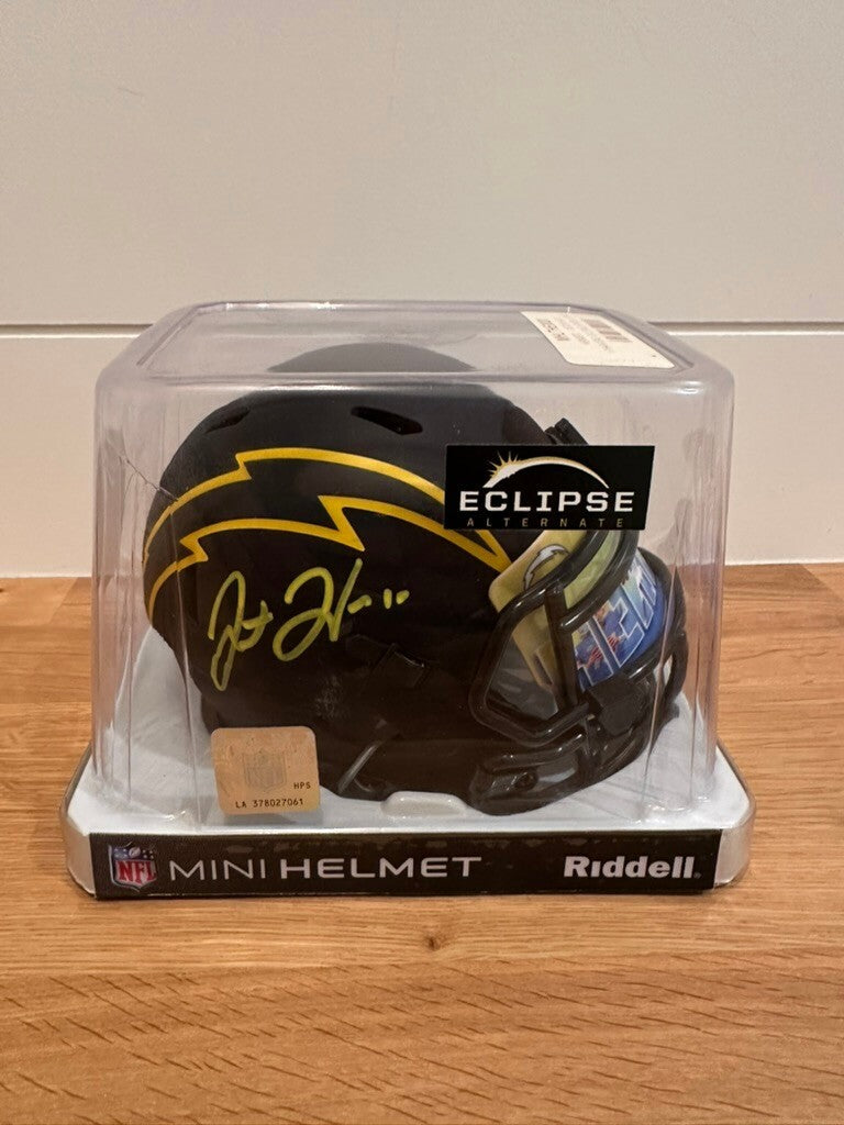 Justin Herbert Signed Chargers Eclipse Mini Helmet | Fanatics + Beckett
