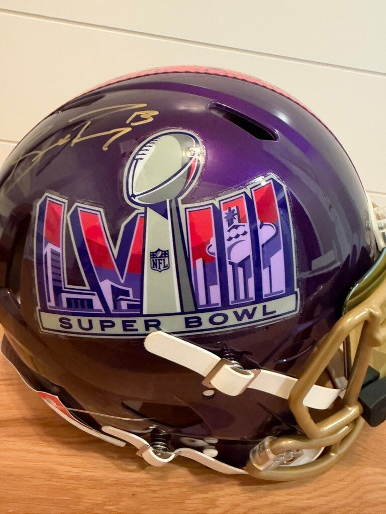 Brock Purdy Signed Super Bowl LVIII Authentic Speed Helmet Fanatics 49ers Visor