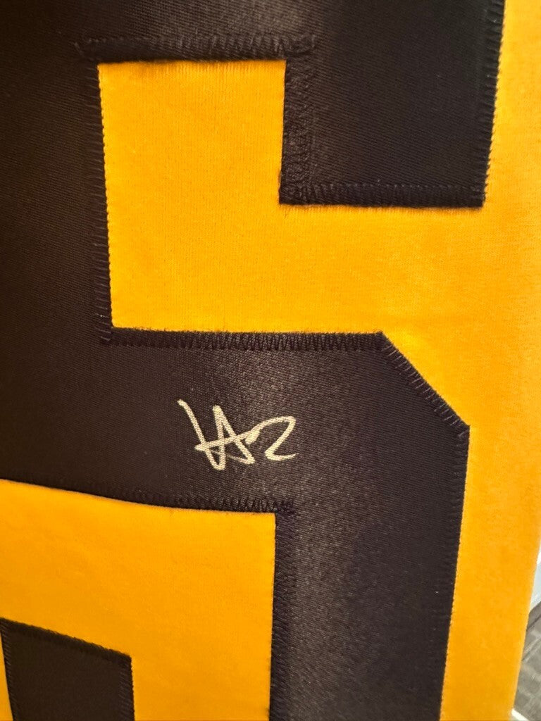 Hassan Haskins Signed Michigan Wolverines Maize Custom Jersey #25 JSA COA